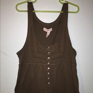 Army green tank top